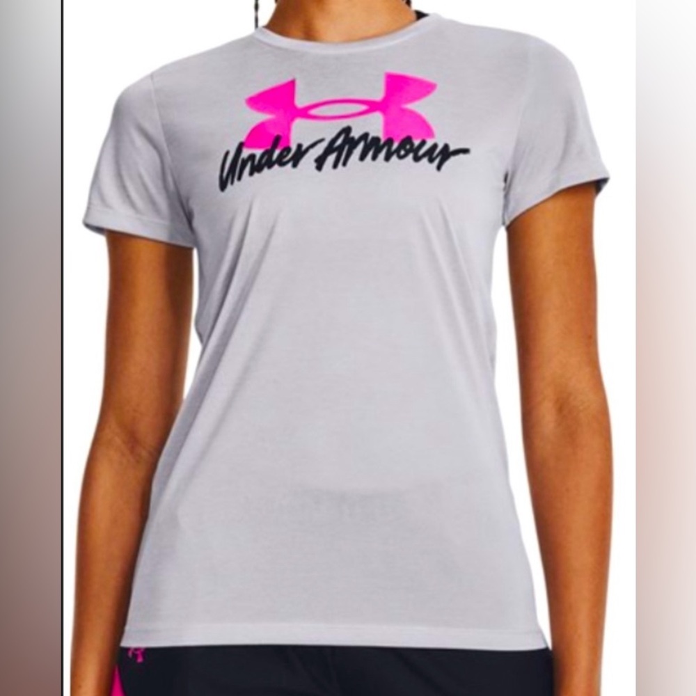 UNDER ARMOUR Women’s Tech Twist Graphic Short Sleeves T-Shirt Sz Small NWOT